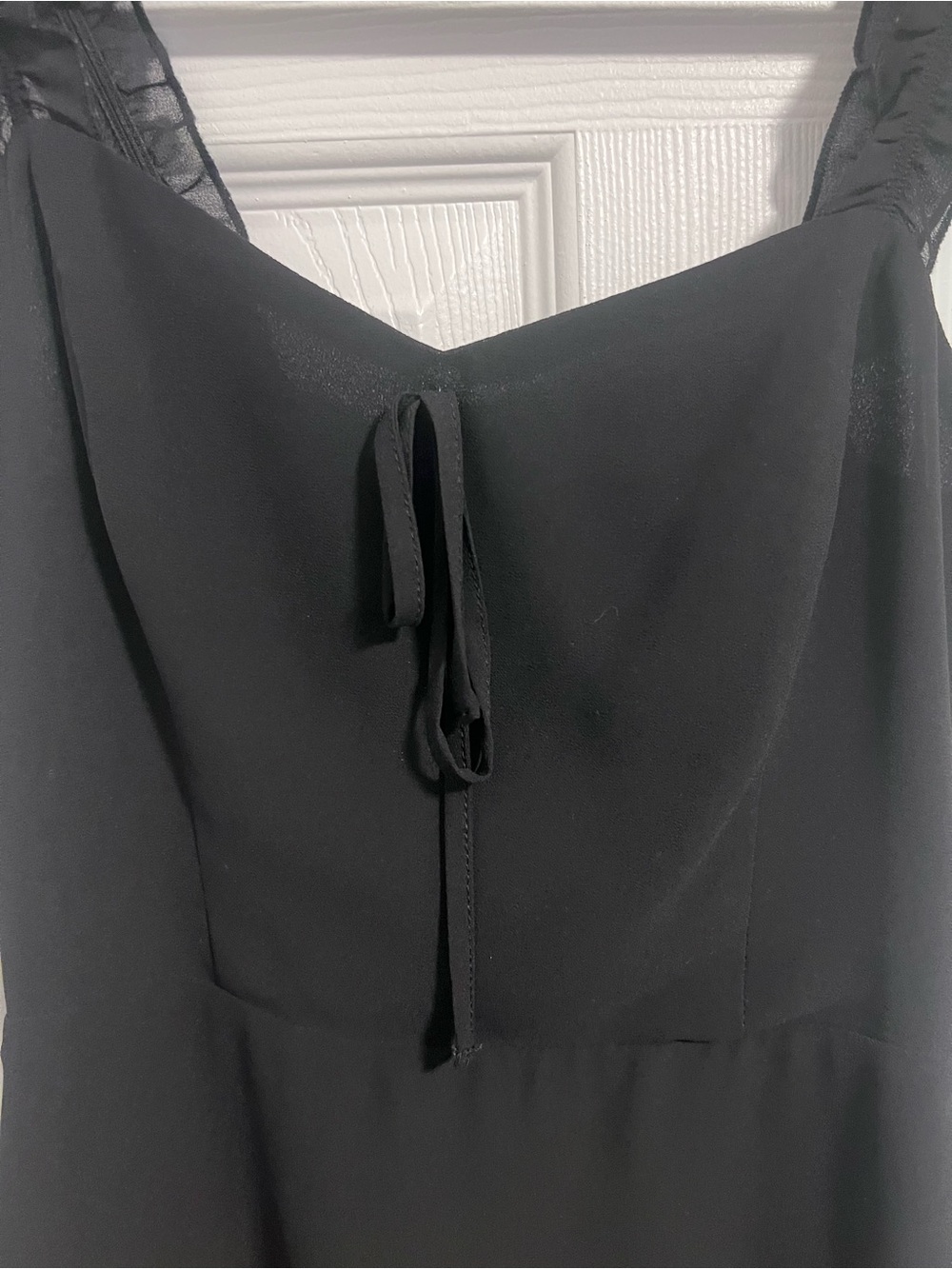 Dynamite Black Ruffle-Strap Mini Dress - Picture 2 of 4